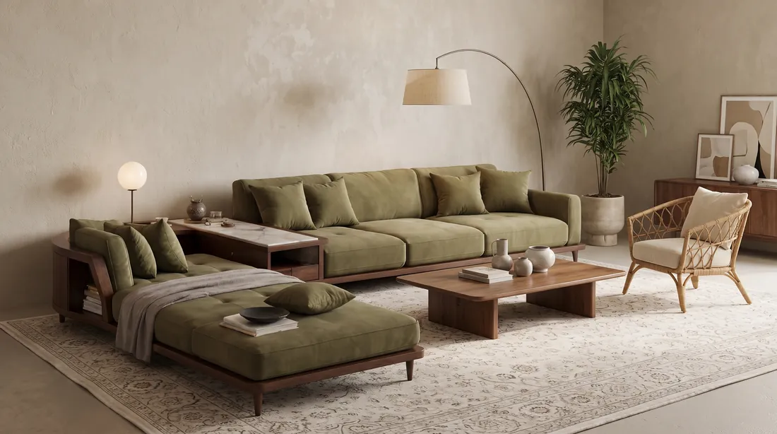Italian Wooden Sofa selection reference