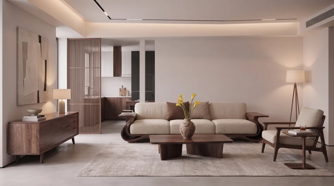 Scandinavian Wooden Sofa selection reference
